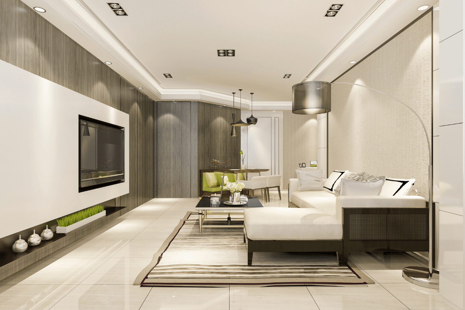 3d rendering modern living room with luxury decor RSJPCNR (3)