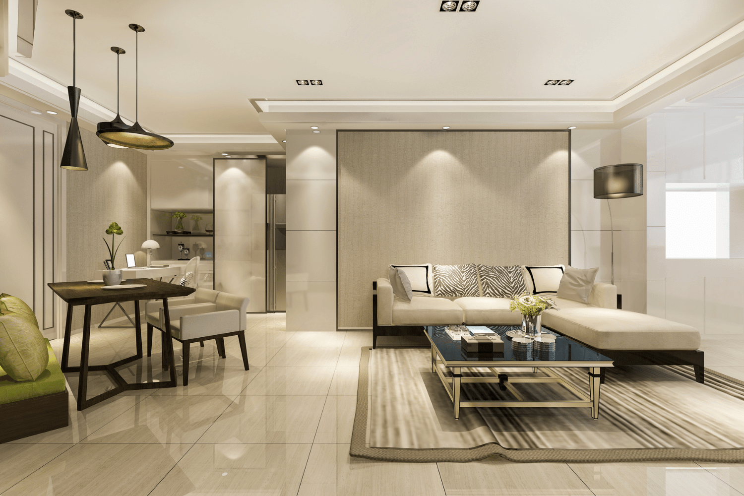 3d rendering modern living room with luxury decor RSJPCNR (4)